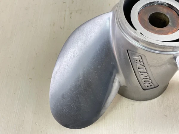Honda 14 1/4 x 19P Stainless Steel Prop – 3 Blade OEM 58233-ZY3-B19H
