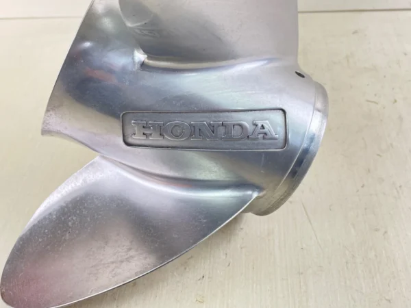 Honda 14 1/4 x 19P Stainless Steel Prop – 3 Blade OEM 58233-ZY3-B19H