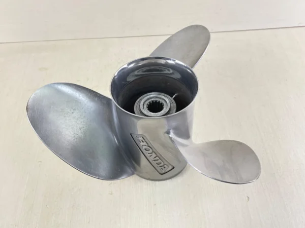 Honda 14 1/4 x 19P Stainless Steel Prop – 3 Blade OEM 58233-ZY3-B19H