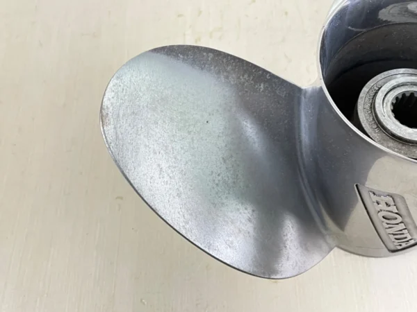 Honda 14 1/4 x 19P Stainless Steel Prop – 3 Blade OEM 58233-ZY3-B19H