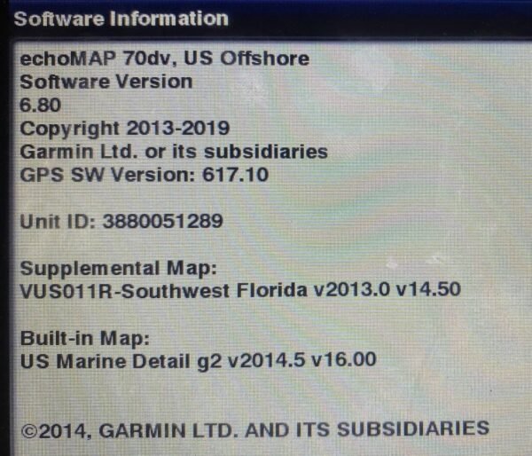 Garmin EchoMap 70Dv 7" Fishfinder/Chartplotter